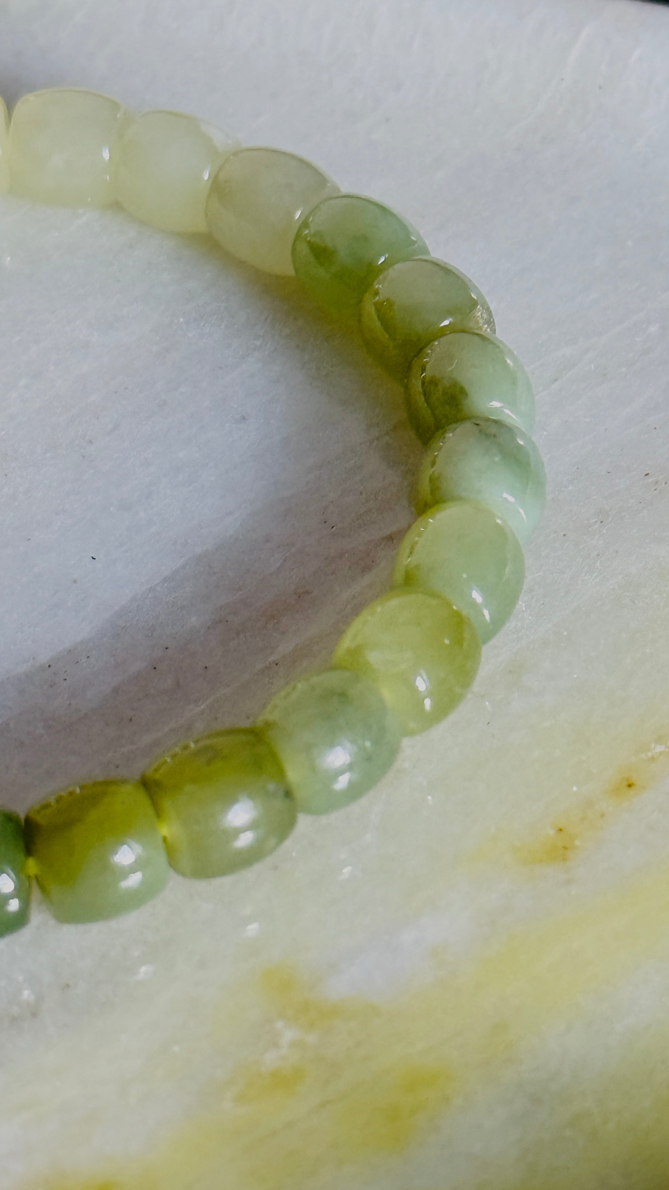 Ombré · Hetian Jade Bead Bracelet