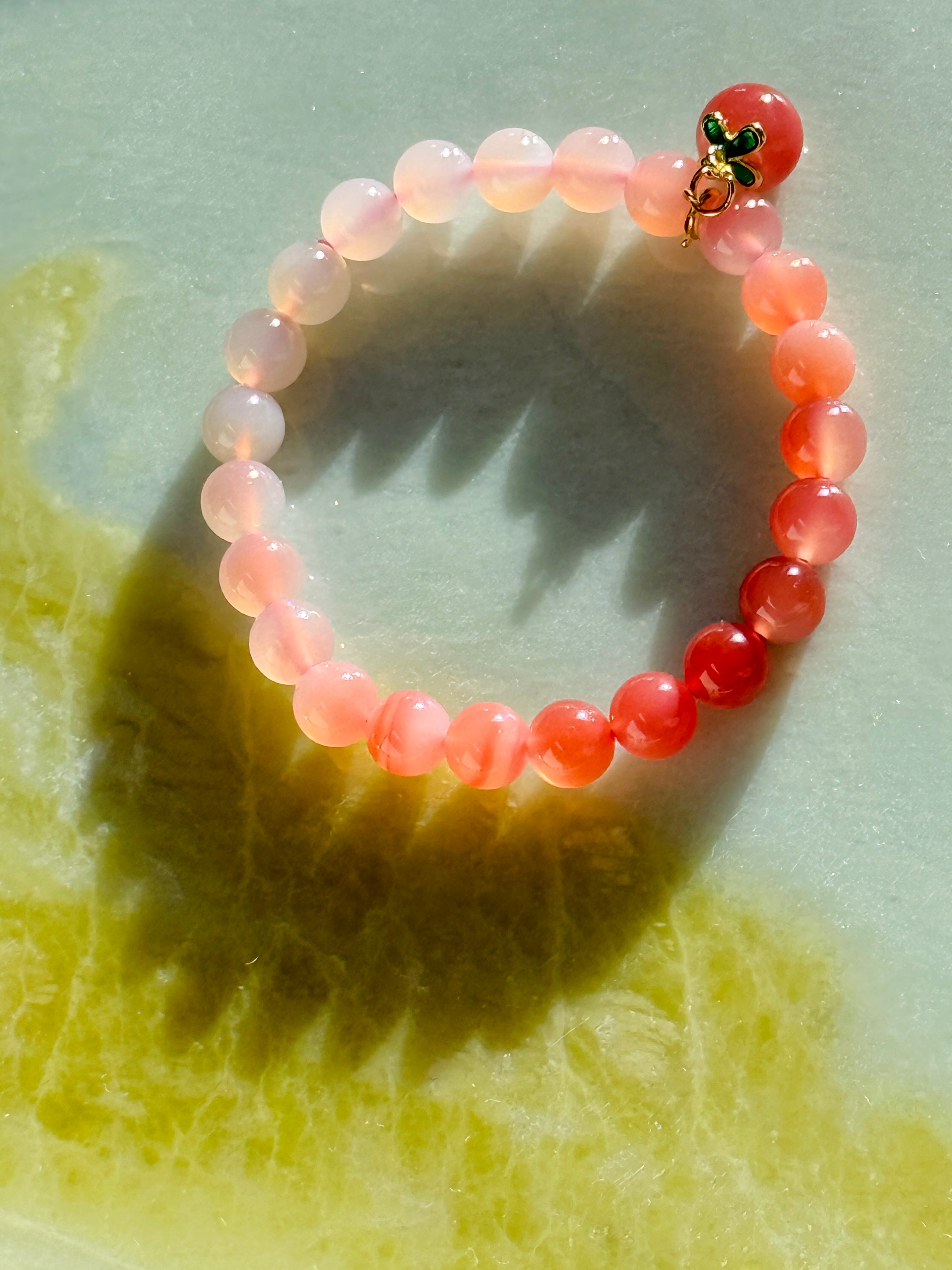 Ombré · Hetian Jade Bead Bracelet