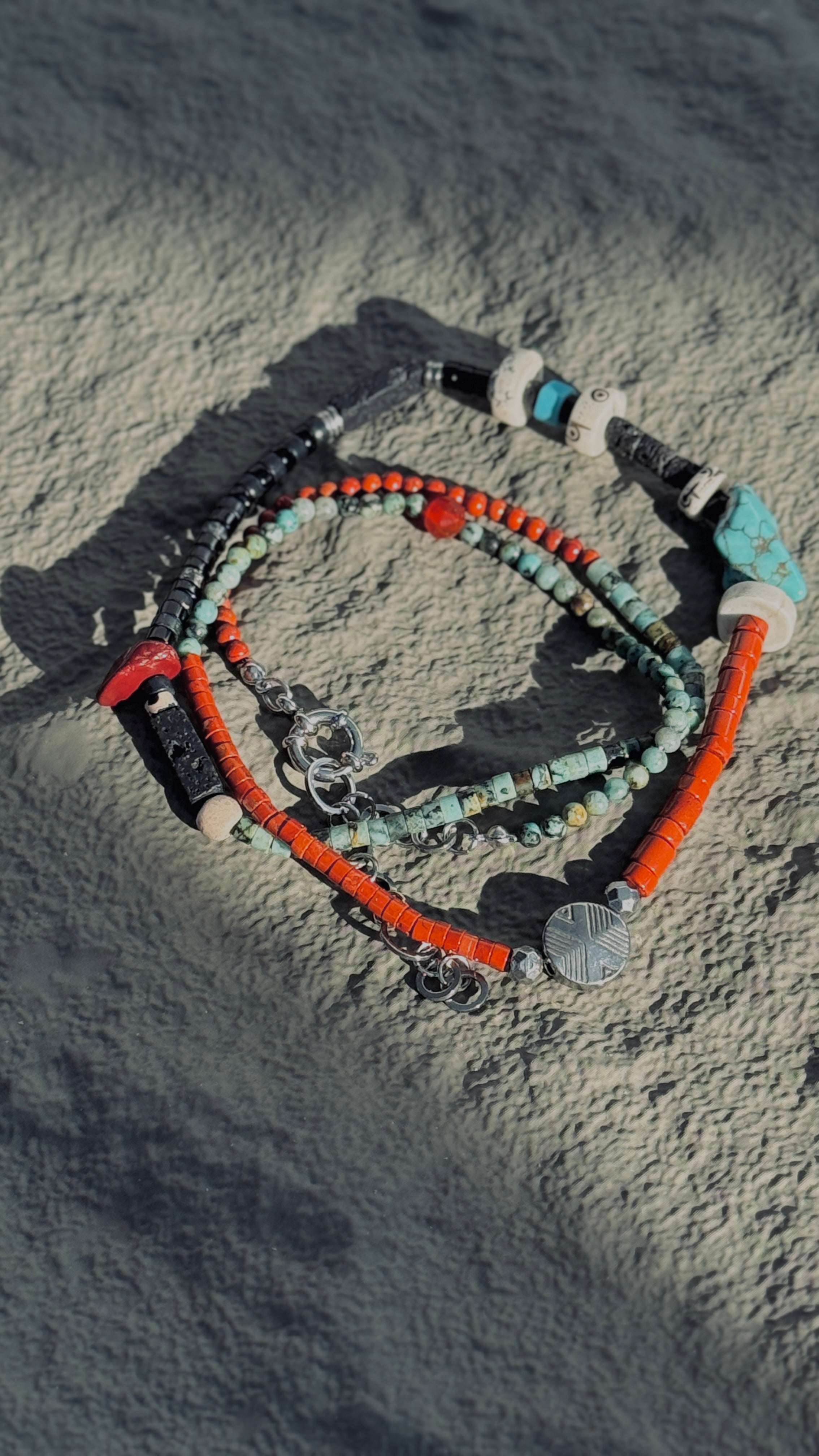 Stone Current · Mixed Material Necklace