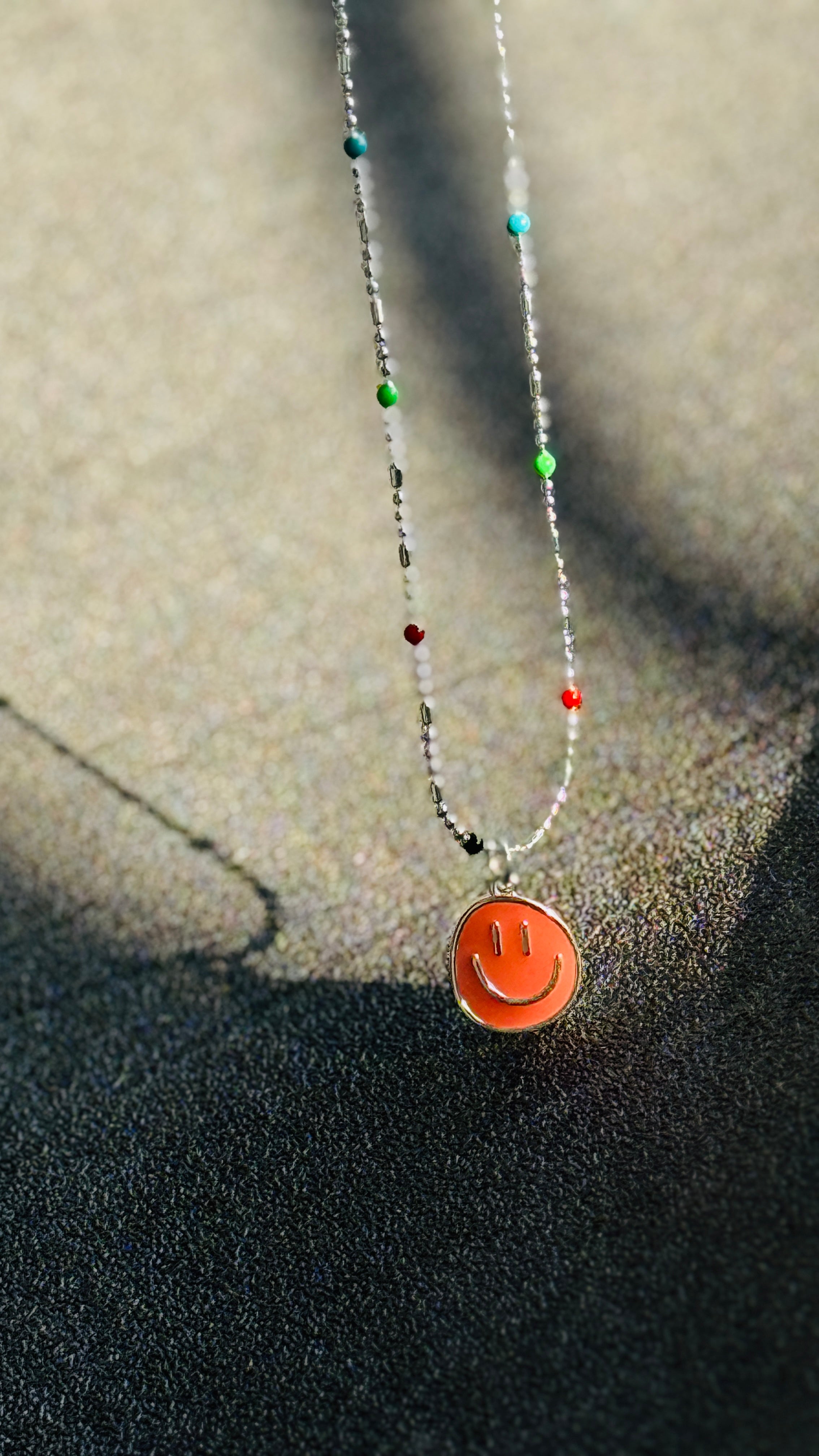 Good Vibes · Smiley-face necklace