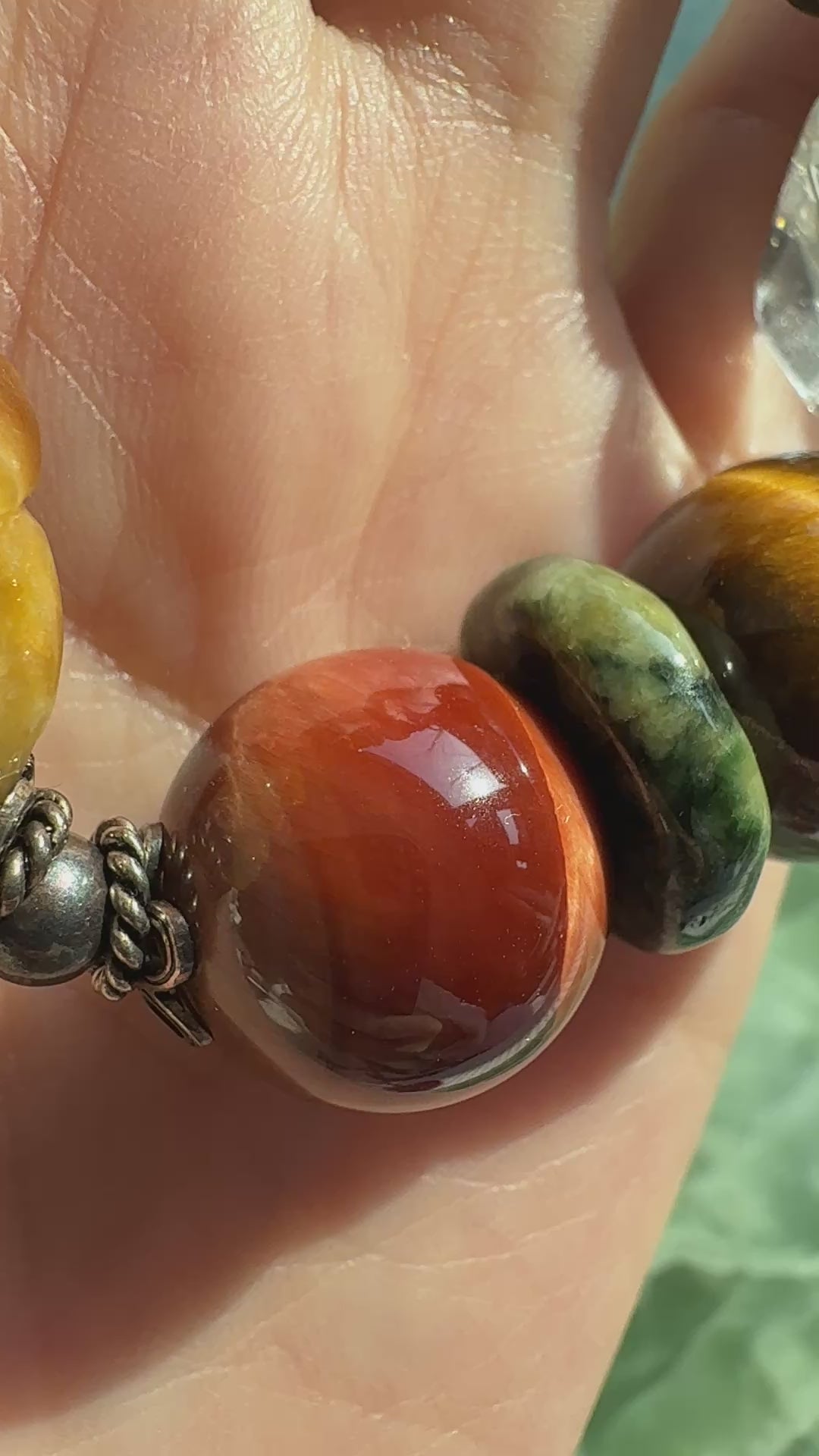 Ascendance · Emperial Yellow Dragon Jade Bracelet | Hand-Carved| Amber • 925 Silver | One-of-a-kind